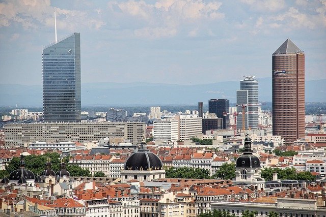 lyon vue du ciel